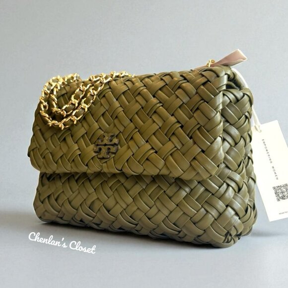 NWT Tory Burch Woven Chain Shoulder Bag - Picture 1 of 13